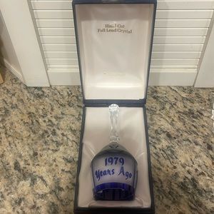 1979 Years Ago Limited Edition Hand Cut Full Lead Crystal Bell by Hummelwerk